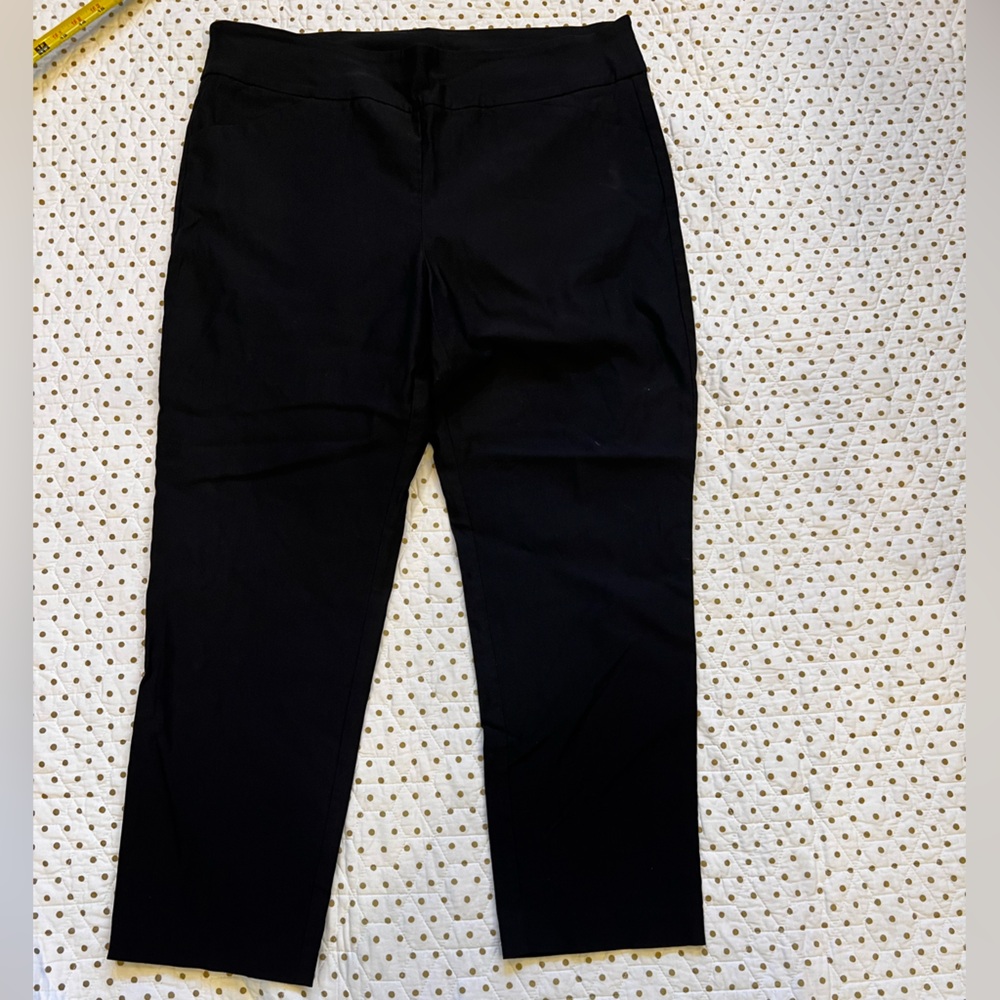Tribal black pull on stretch pants. Nice heavy fabric